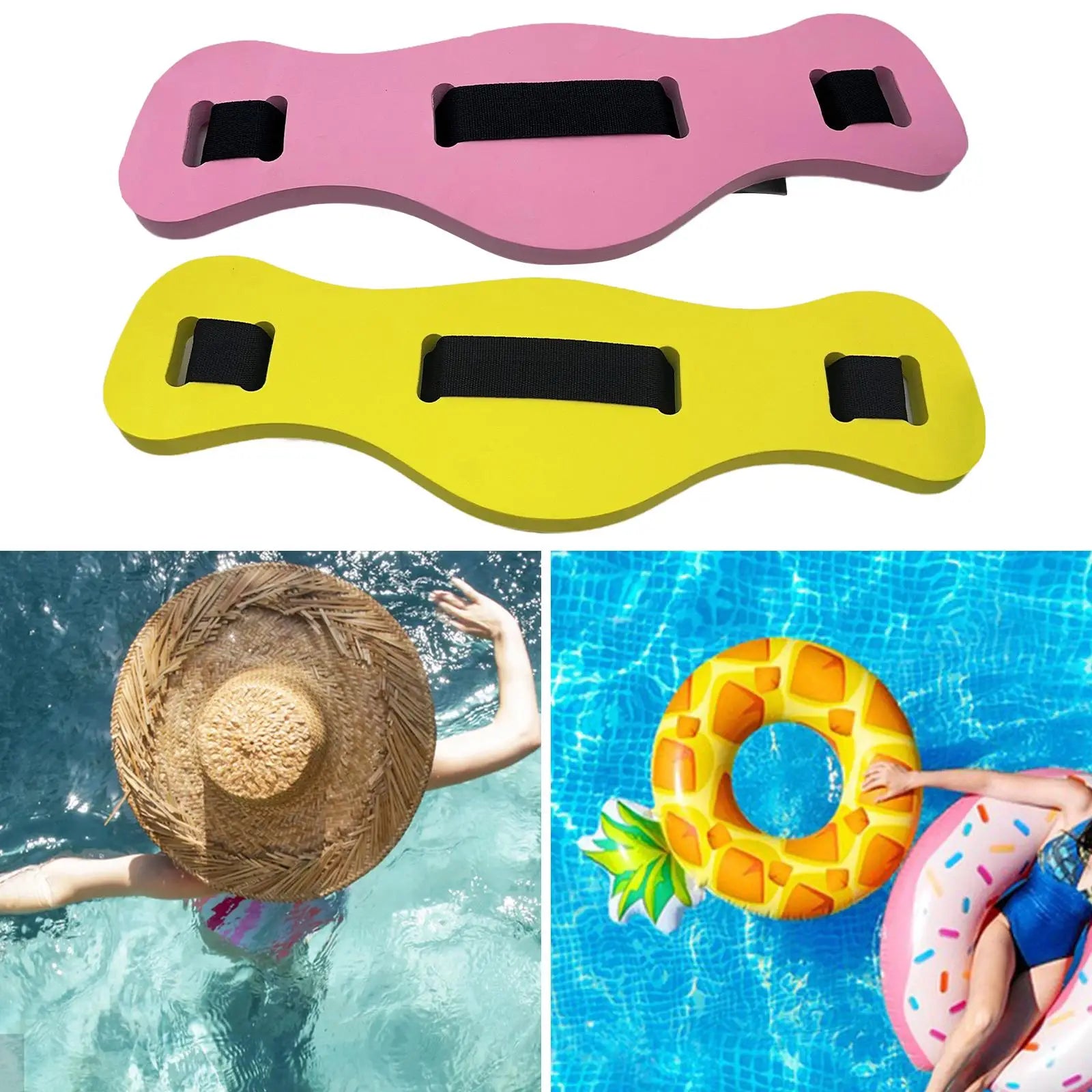 Swimming Belt Pool Exercise Equipment Kids Children Adults Water Running Belt Water Aerobics Exercise Belt Swim Training Belt