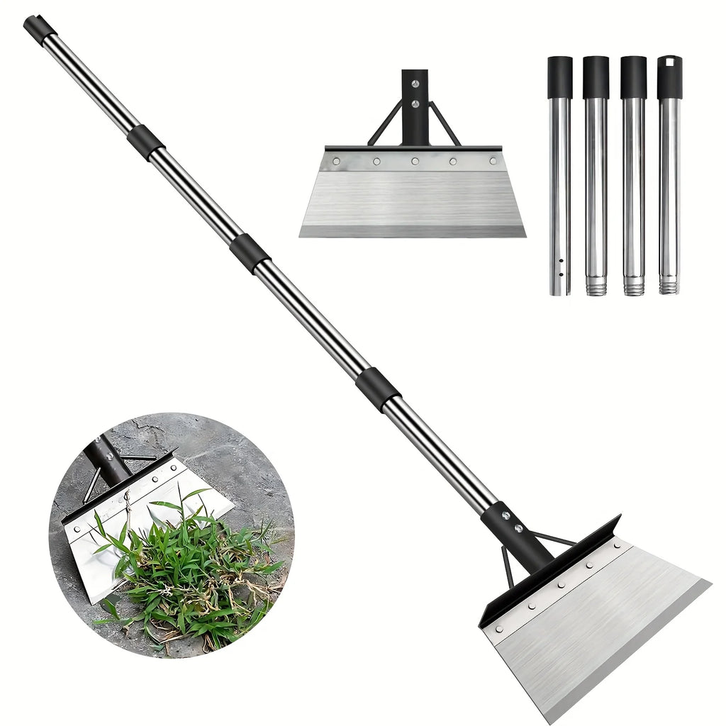 Heavy-Duty Steel Garden Shovel: Weeder, Edger, Digger & Scraper. Durable All-in-One Tool for Lawn & Ice.