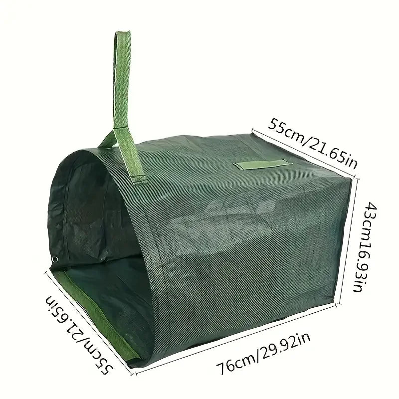 Garden Waste Bag Large Capacity for Yard Leaf and Debris Collection Green Leaf Bag
