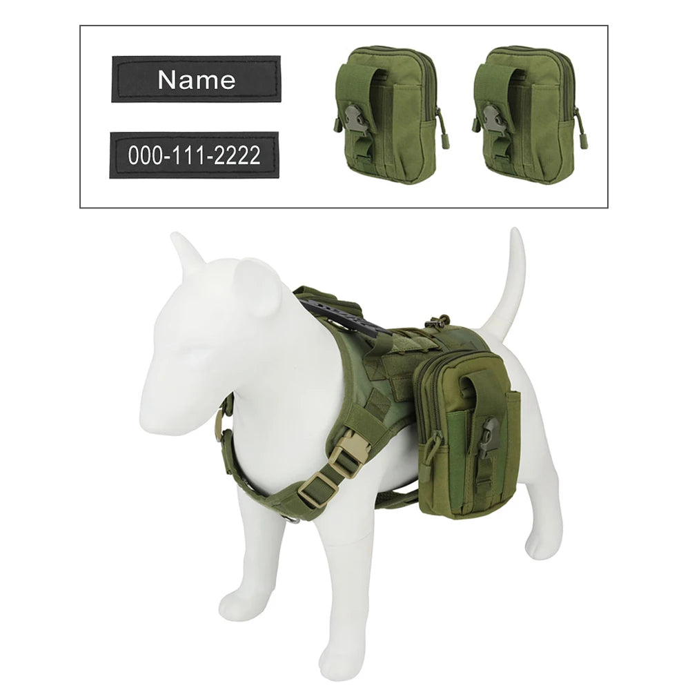 Personalized Name Dog Harness Customized Phone Breathable Adjustable Pet Harness for Medium Large Dog Chest Strap Vest
