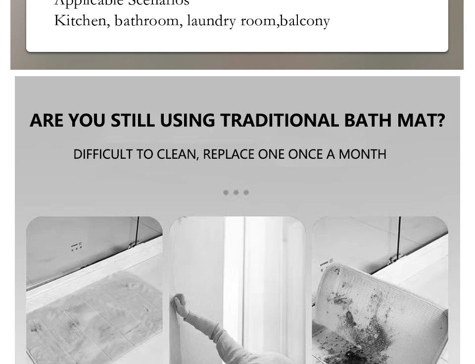 Bathroom Carpet Water-absorbing Quick-drying Floor Mat Non-slip Wash-free Rug Home Decoration Bath Diatom Mud Rugs  Alfombra