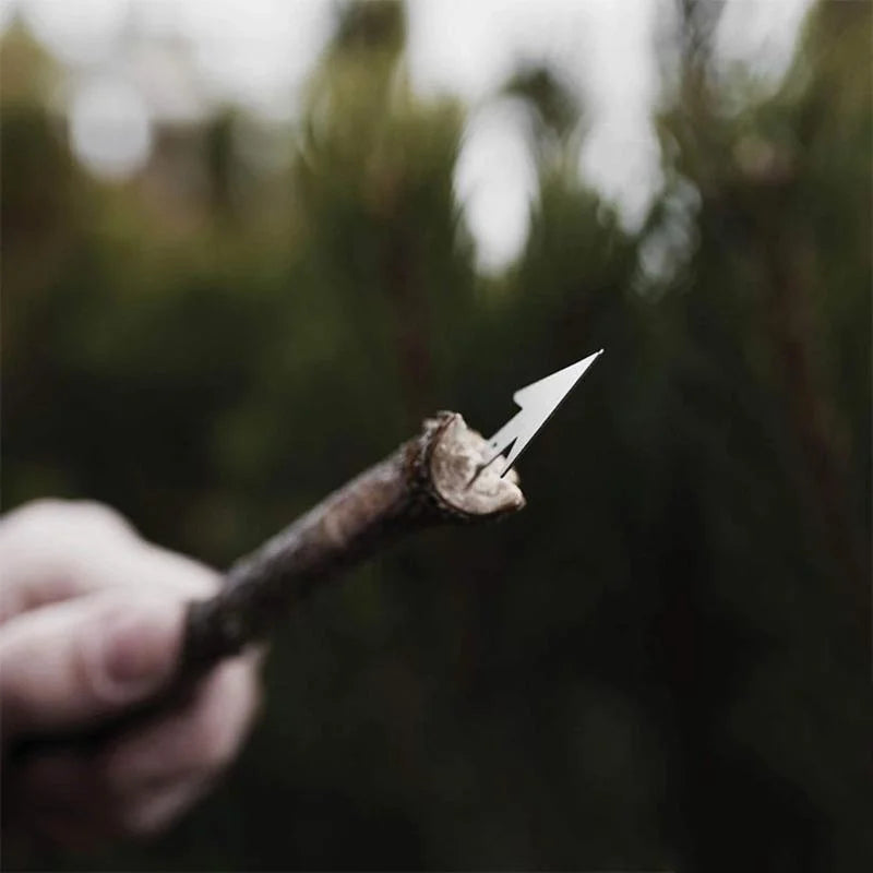 Outdoor Camping Outdoor Multifu Equipment Survival Tools Stainless Steel Card Fishing Portable Practical Hand Tools Supplies