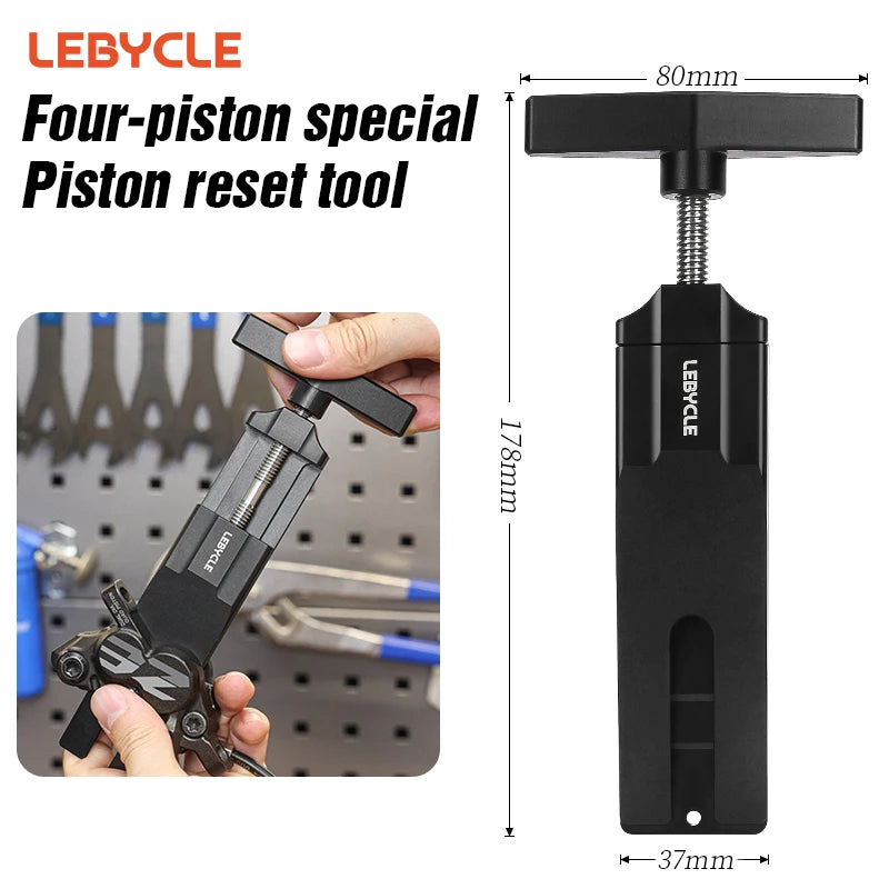 LEBYCLE Piston Reset Tool Bicycle Caliper Piston Press Tool For 2 Piston 4 Piston SHIMANO/SRAM Brake Caliper Bike Piston Tool