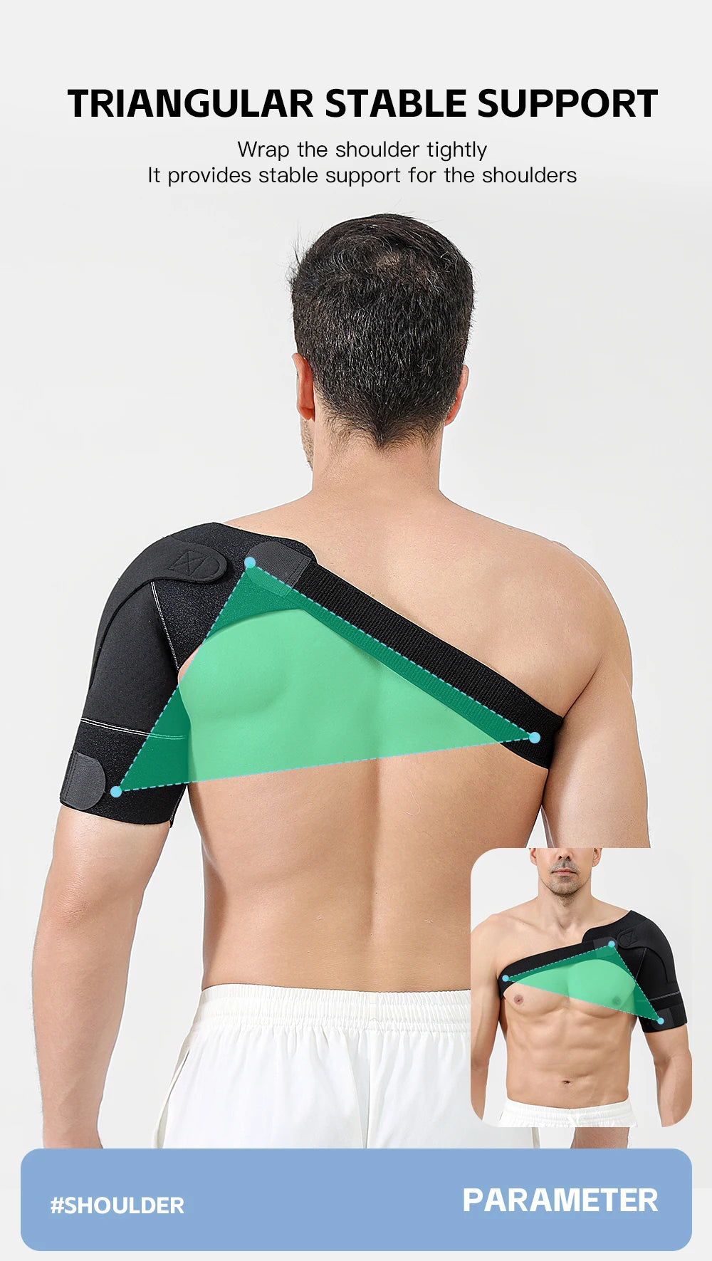 Adjustable Sports Shoulder Guard Stable Support For Shoulder Protection Gym Outdoor Sports Ball Sports Protective Equipment