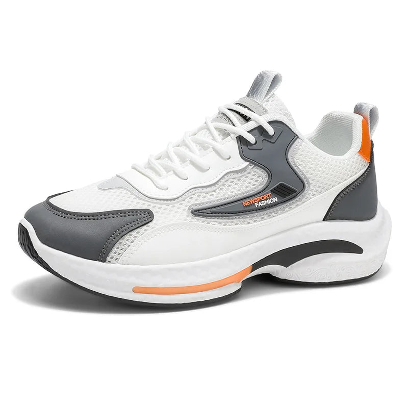 New Trendy Men's Sports Shoes Cushion Running Sneakers Outdoor Leisure Walking Jogging Trainers Soft Sole Breathable Footwear