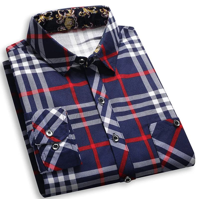 2025 Men's Striped Long Sleeve Shirt Business Casual Fashion Comfortable Non Ironing Four Seasons Versatile Top