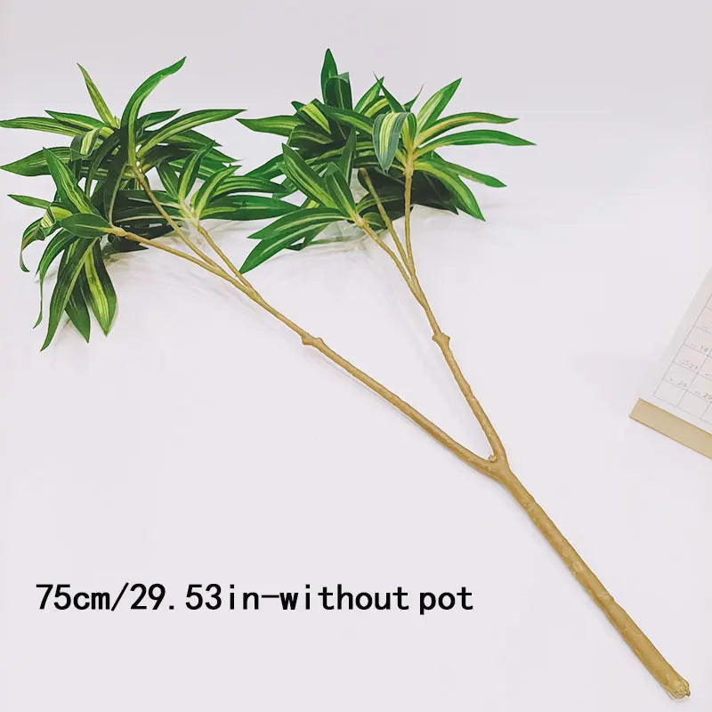 Dlight Decor 75cm Palm Tree with Real Touch Leaves