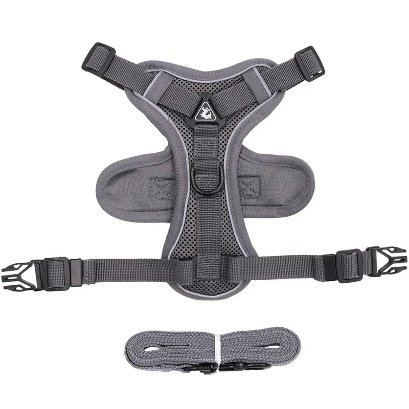 High Quality Fashion Cat Dog Harness and Leash Set Reflective Pet Harnesses Vest for Cats Small Dogs Pets Out Door Walk Supplies