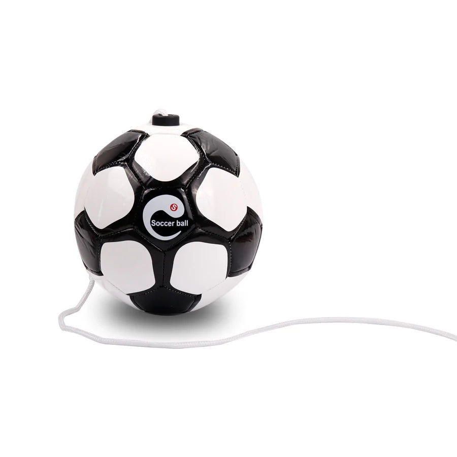 Football Training Size 2 Soccer Ball Juggle Bags Children Adults Auxiliary Circling Belt Rope Football Solo Training Equipment