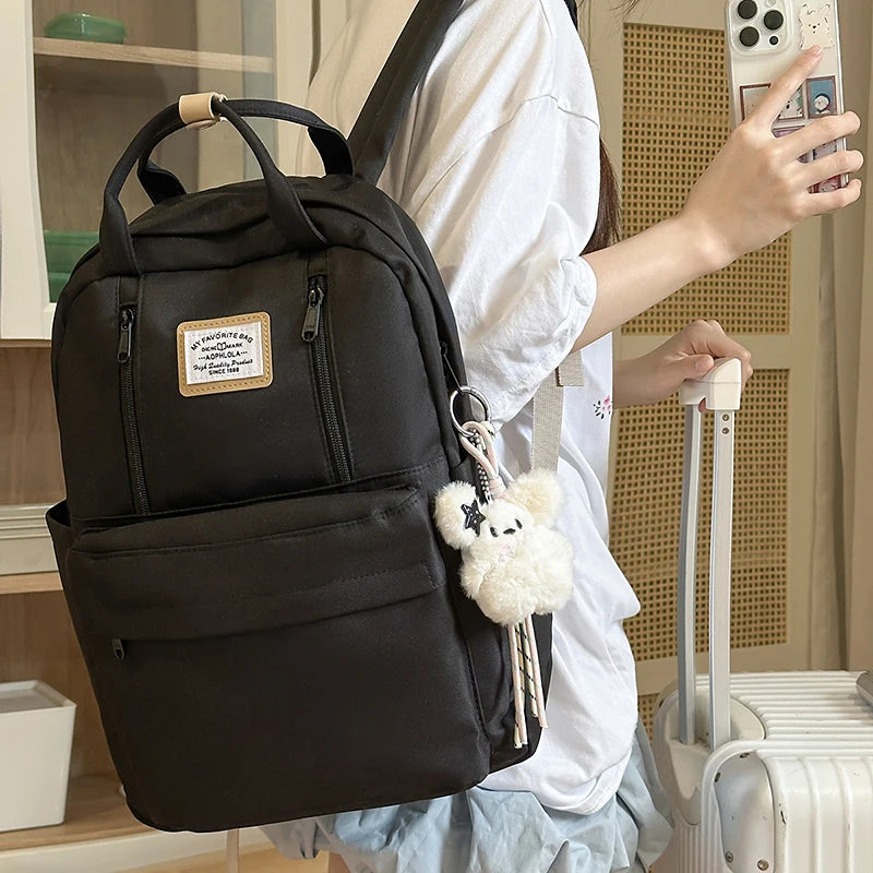 Women's Backpack Daily Travel Female Multi-pocket Casual Woman Man Travel Bag Schoolbag for Teenage Girl Boy Laptop Knapsack