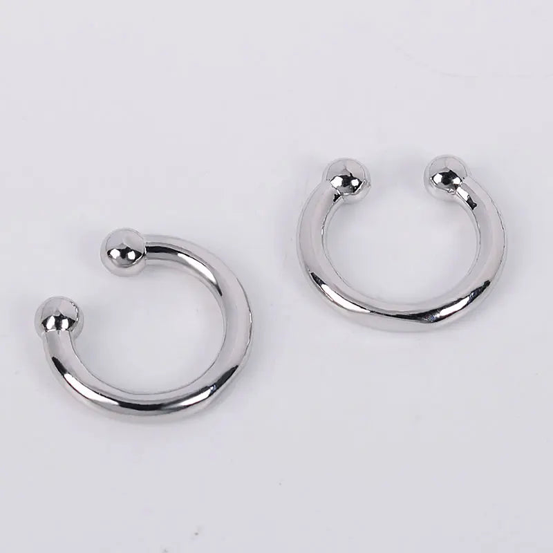 Stackable Earrings Without Ear Hole Star Wrap Clip On Earrings Earcuff for Women Ear Screen Climb Cuffs Fake Piercing One pair