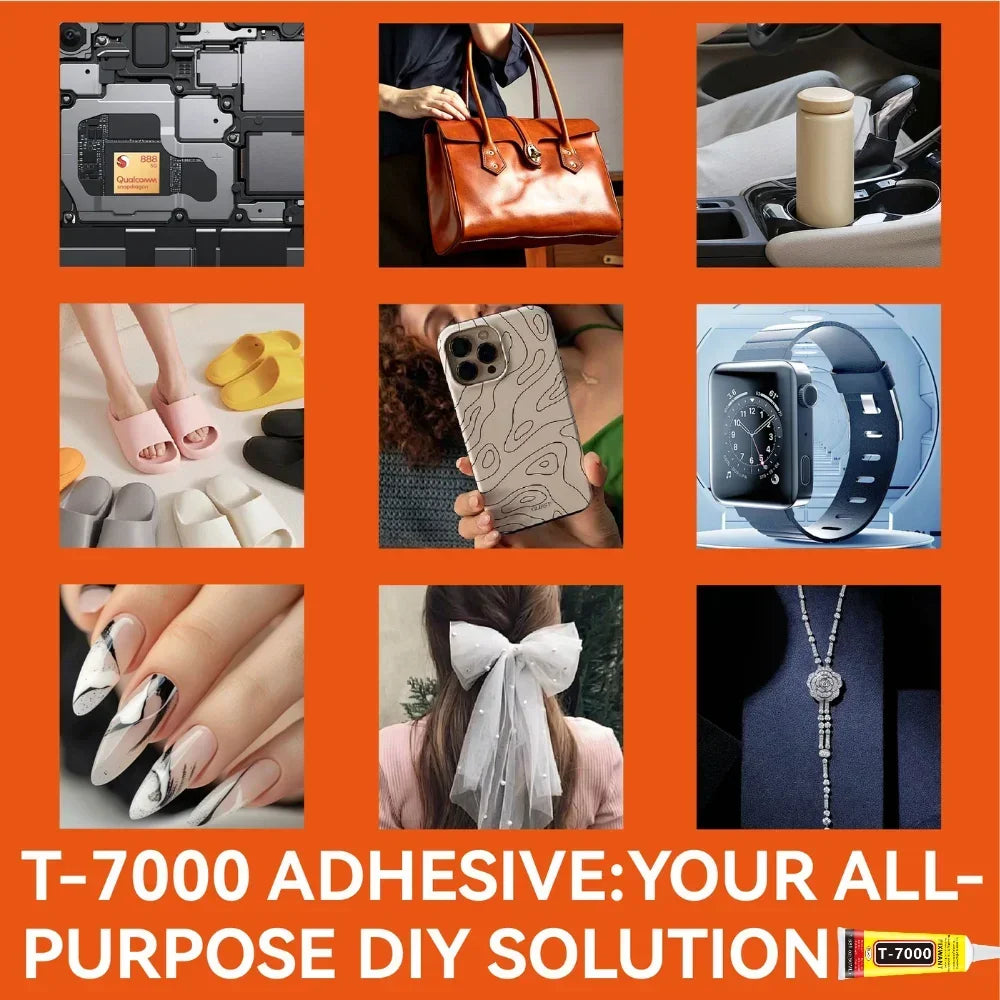 T7000 Black Soft Adhesive T-7000 Computer Cell Phone Touch Screen Repair Frame Anti-vibration Universal Glue 15/50/110ML