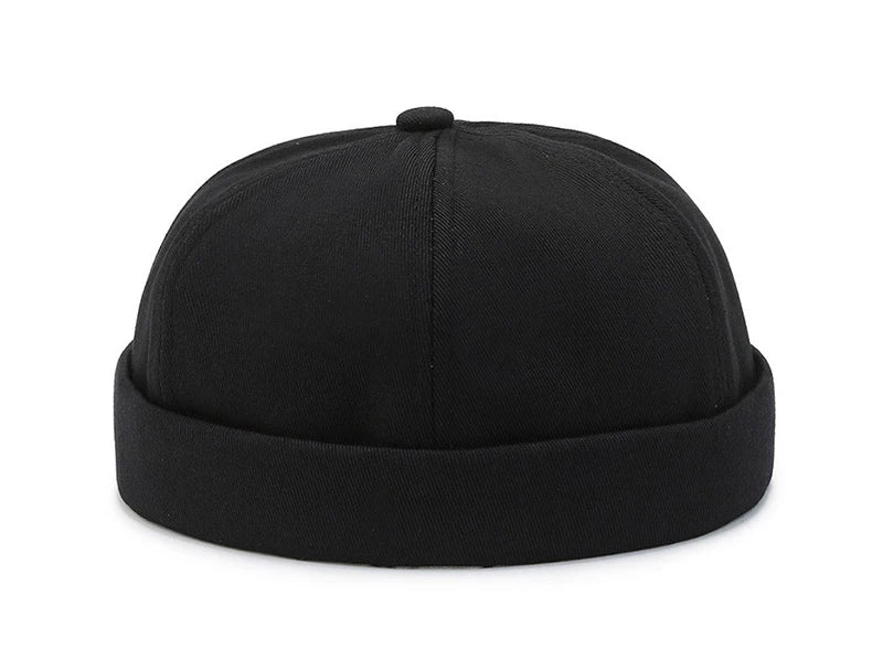 Beanie Melon Skin Hat Men's Leaf Soft Top Hat Women's Street Black Landlord Hat Tide Four Seasons Fashion And Versatile Hat