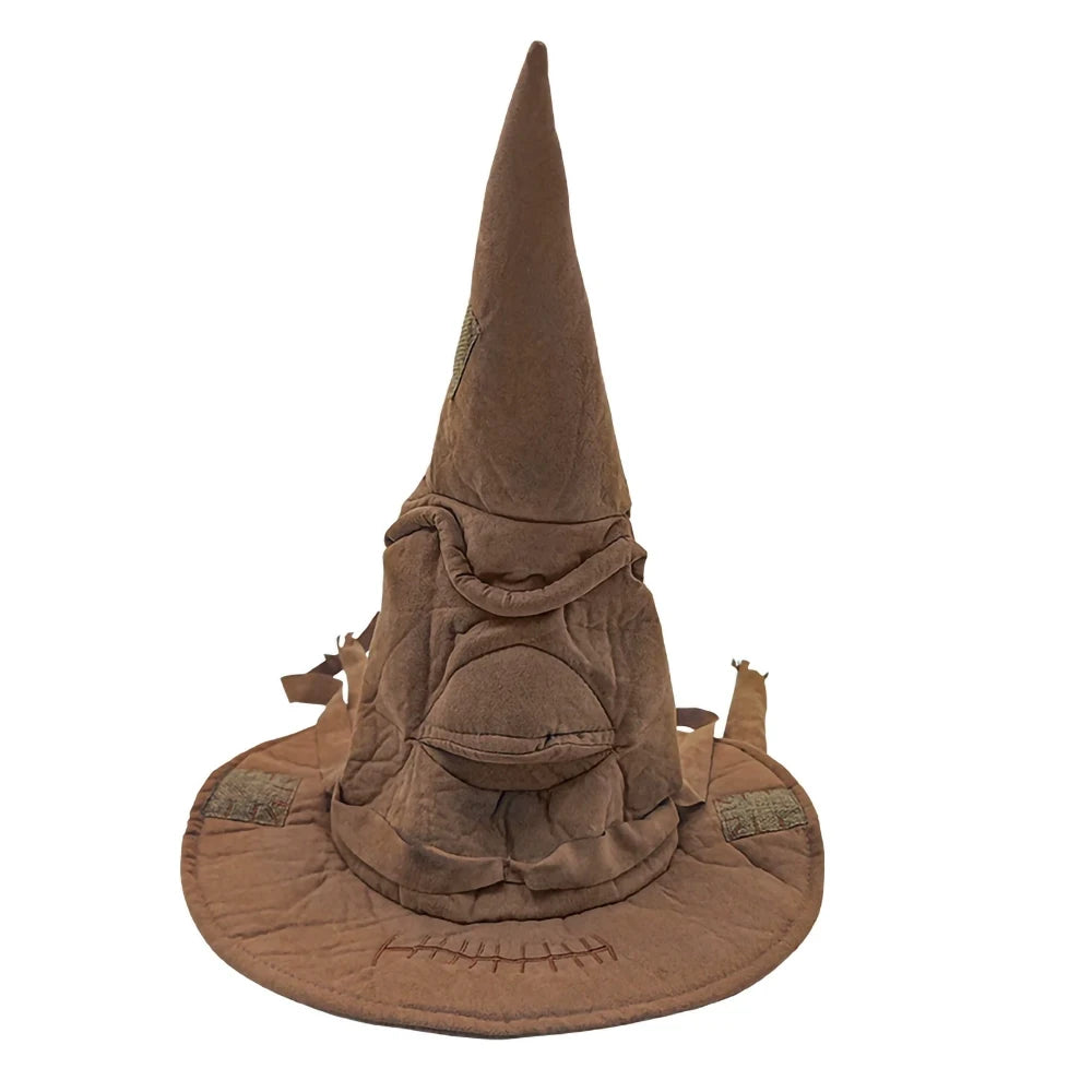 Fashion Movies Witch Wizard Hat Potters Sorting Hat Leather Halloween Party Props Dress Up Hat Men Cosplay Costume Accessories