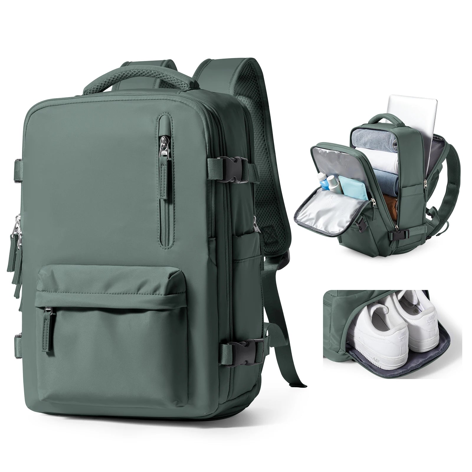Men's Backpacks mochila viaje Travel Backpack Multifunctional Laptop Backpack Women College USB Carry-ons Waterproof Luggage sac