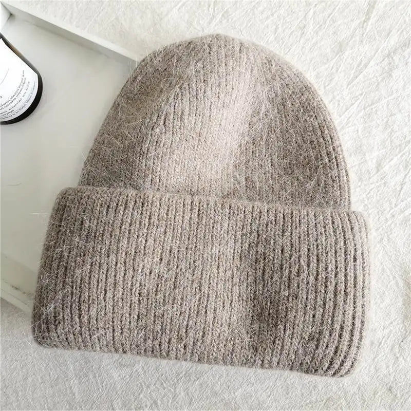 Men's and women's cold hats, winter hats, women's windproof pullover knitted hats, versatile and warm woolen hats