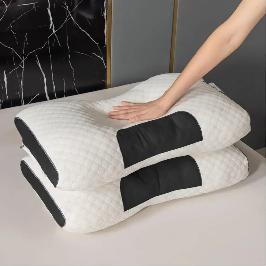 1/2/4 Pcs Bedding Sleep Pillow Neck Pillow with Elasticity and Non Collapse Soft Neck Protection Sleeping Pillow Neck comfort