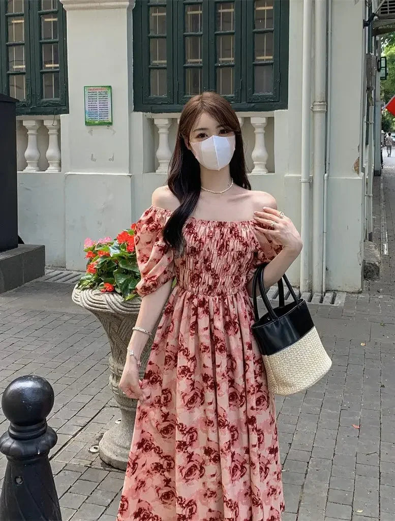Dresses for Women Holiday Long Loose Woman Dress Birthday Maxi Soft Black Trendy One Pieces Harajuku Xxl Elegant Luxury Hot Chic
