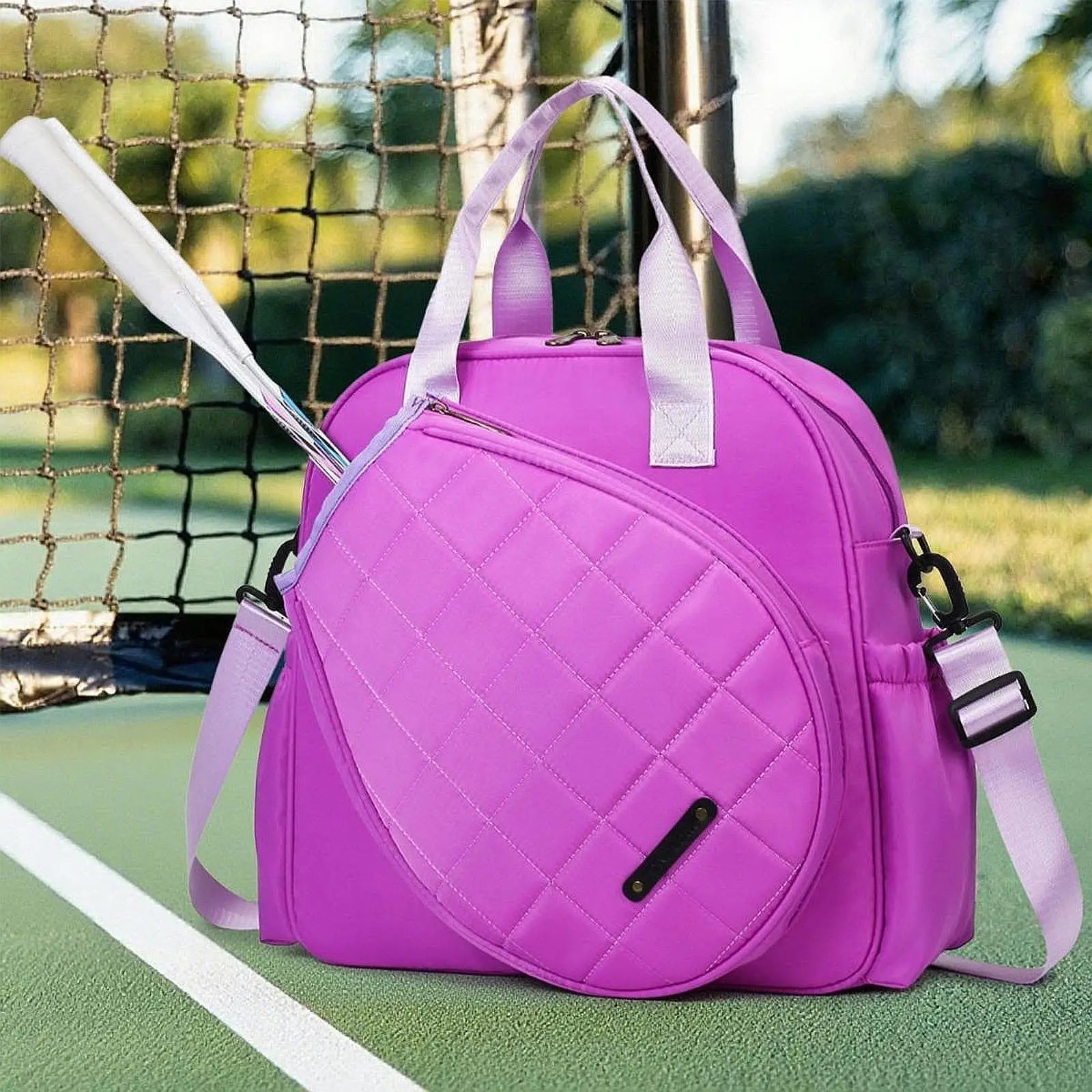 Sport Bag for Tennis and Badminton Large Portable Tote Shoulder Bag for Adults Gym Use