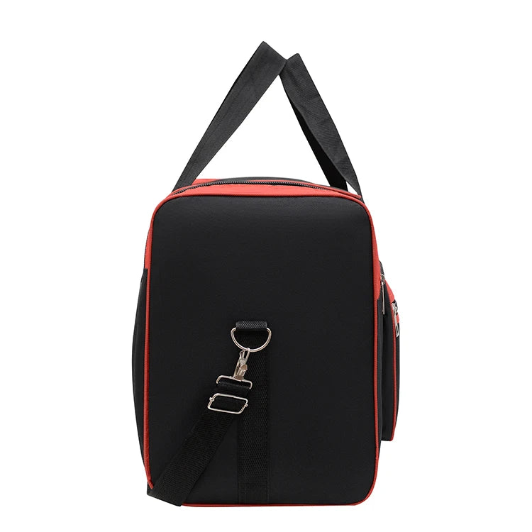 Large capacity luggage bag - multi pocket travel handbag, sports equipment bag, zipper closure