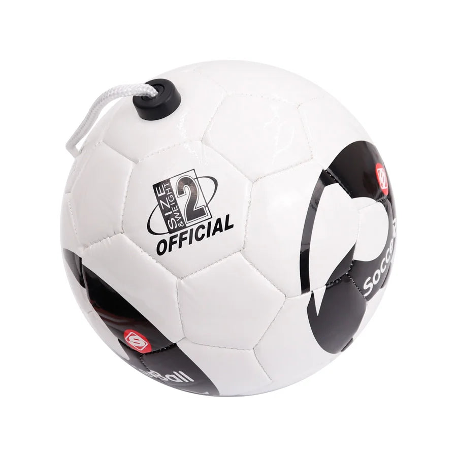 Football Training Size 2 Soccer Ball Juggle Bags Children Adults Auxiliary Circling Belt Rope Football Solo Training Equipment