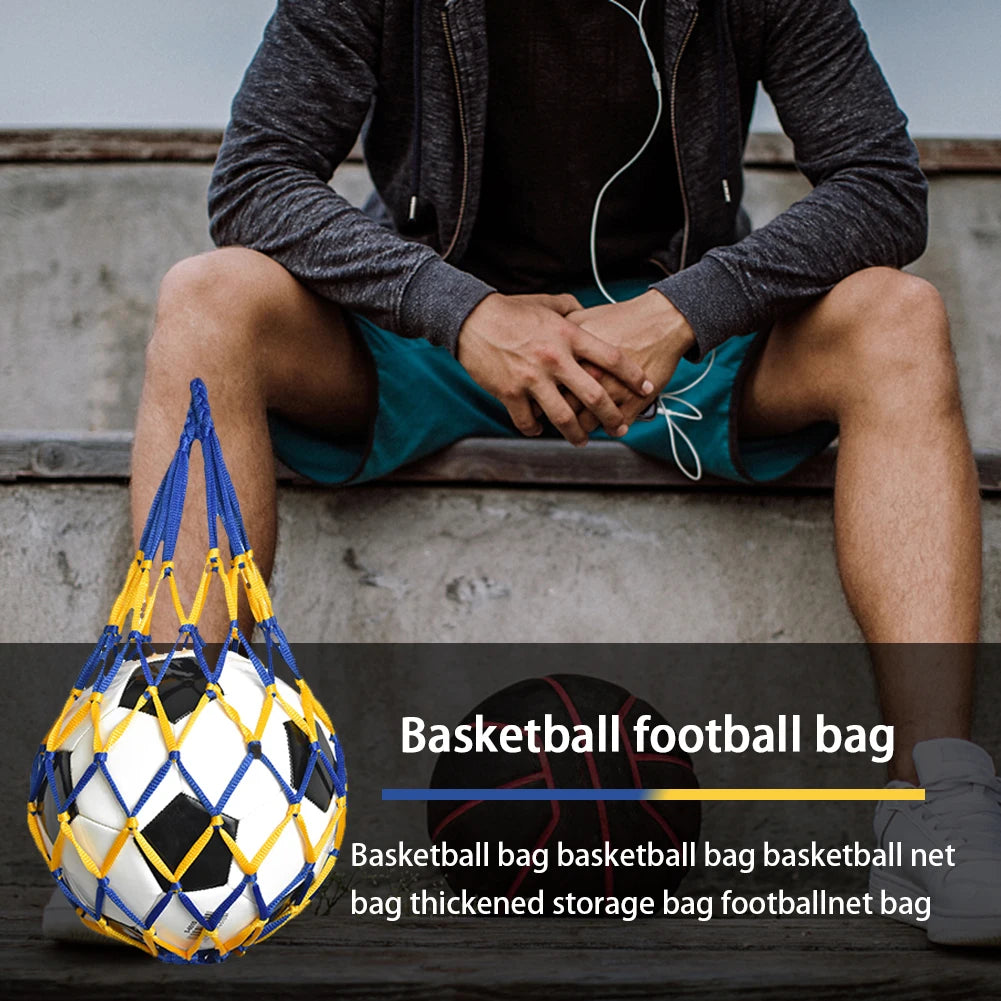 Sports Ball Holder Youth Football Self Trainer Football Net Bag