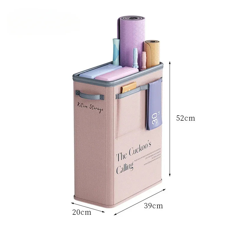 Yoga Storage Basket Sports Equipment Storage Foldable Miscellaneous Items Yoga Mat Organizer