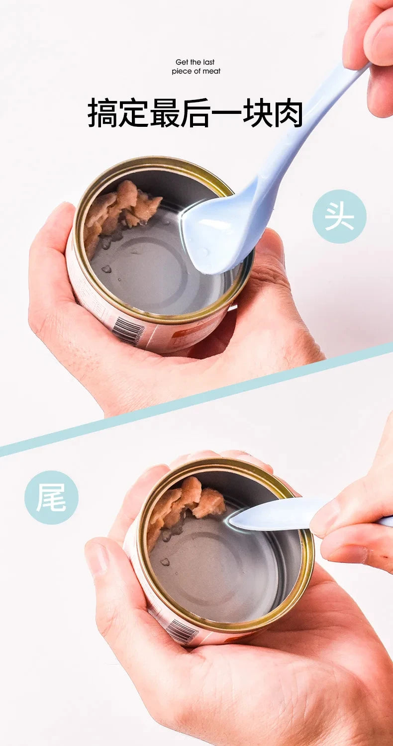 Portable Silicone Canned Lid Spoon Reusable Cover Sealed Pet Food Can Lids For Puppy Cat and Dog Food Storage Fresh-Keeping Item