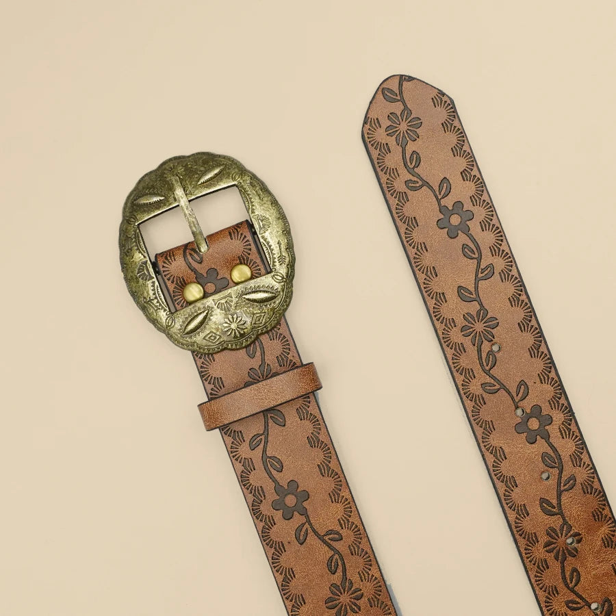Elegant Western Women's Belt - Vintage Style for Jeans & Dresses, Perfect Gift Accessory