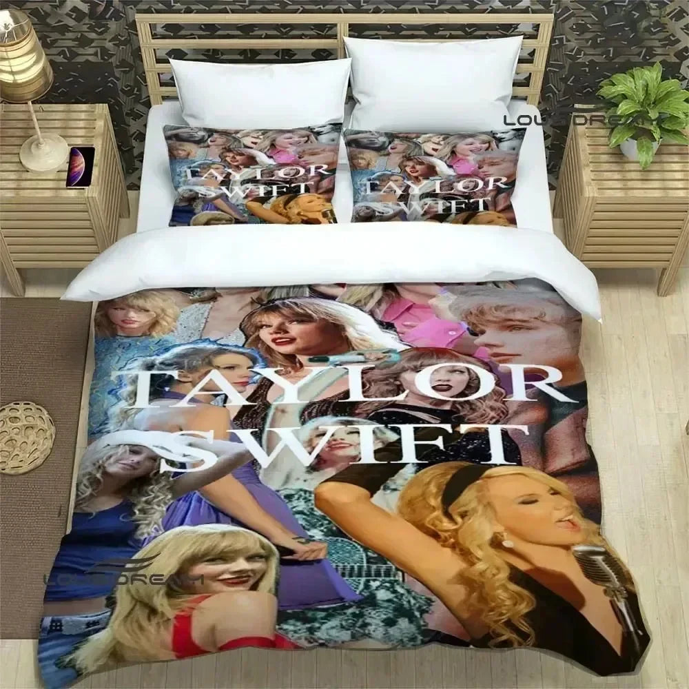 Singer T-Taylor-Swifts Bedding Sets exquisite bed supplies set duvet cover comforter set bedding set luxury birthday gift