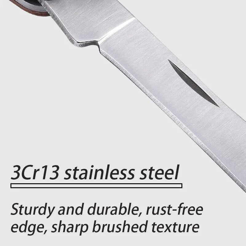 Garden Tools Foldable Grafting Pruning Knife Professional Garden Grafting Cutter Tree Pruning Stainless Steel Wooden Knife Tool