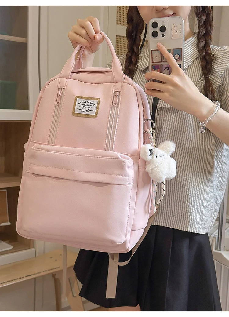 Women's Backpack Daily Travel Female Multi-pocket Casual Woman Man Travel Bag Schoolbag for Teenage Girl Boy Laptop Knapsack