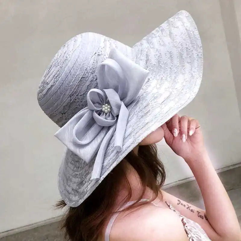 Hats for women in summer, beach hats, seaside outings, face covering, sun protection, large brim sun hats, foldable sun hats