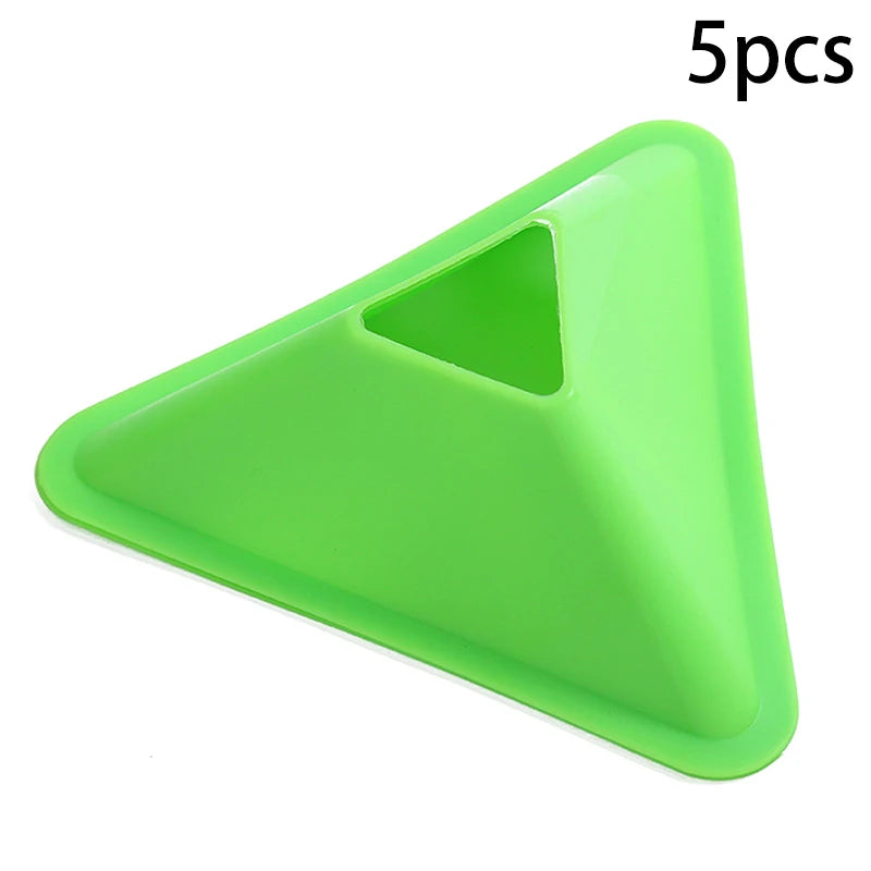 5PCS Football Training Disc Triangle Soccer Practice Field Sports Agility Training Cone Portable Equipment For Kids Adult