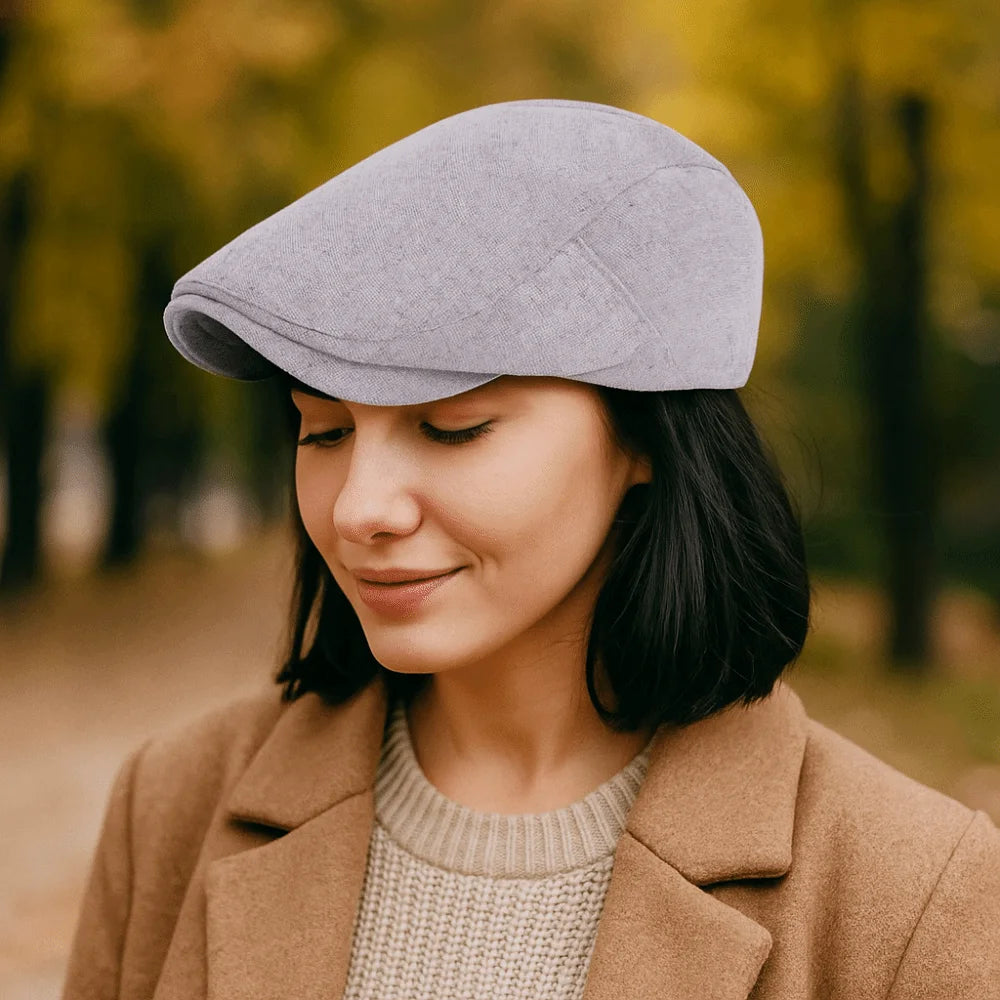 Curved Brimmed Hat Breathable Peaked Cap Plain Design Casual Duckbill Hats Short Brim Comfortable Flat Hats Daily Use