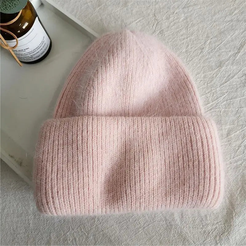 Men's and women's cold hats, winter hats, women's windproof pullover knitted hats, versatile and warm woolen hats