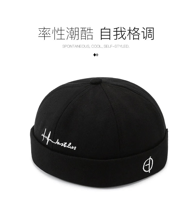 New Hat For Men And Women In Spring And Autumn Brimless Hat Hip Hop Hat Without Brim