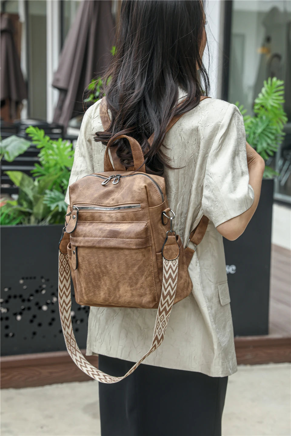 Fashion Backpacks Women Shoulder Bag Big Travel Bagpack Ladies Daypacks Large School Bags High Quality Leather Rucksacks Female
