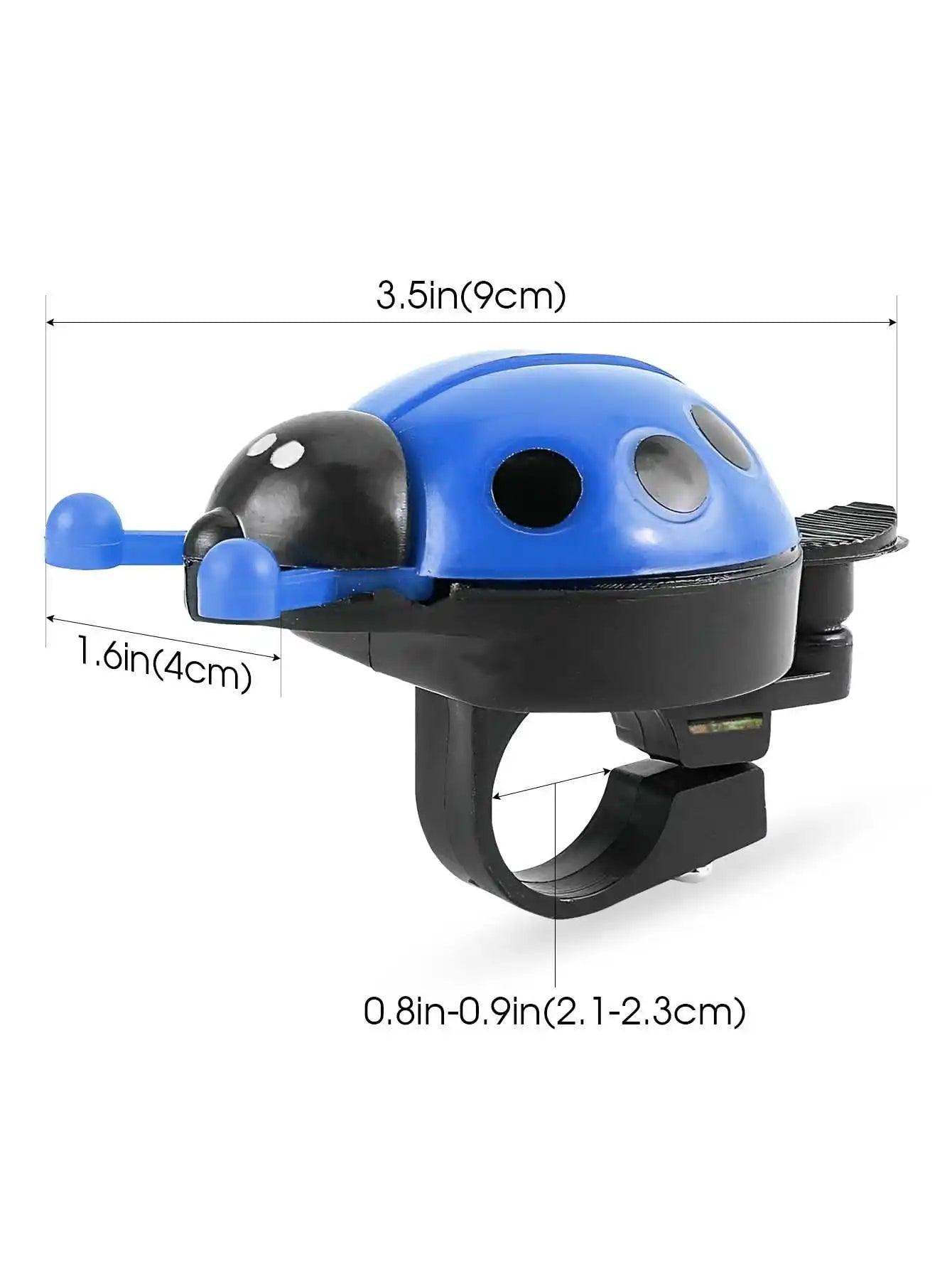 Bicycle Bell Cute Children's Ladybug-Shaped Bicycle Accessory Available in Multiple Colors Suitable for Use While Riding