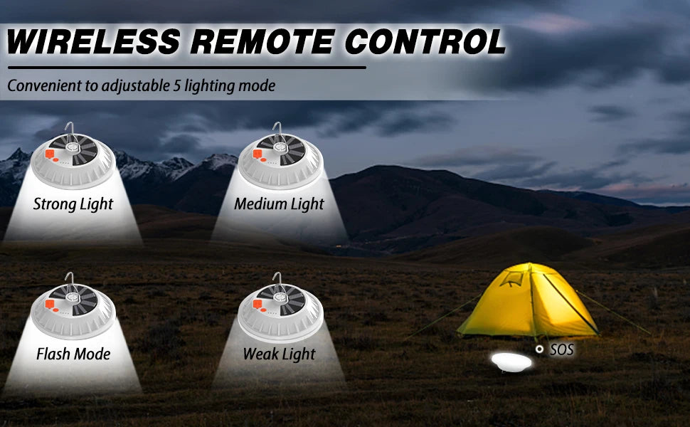 Portable Camping Light Power Bank LED Camping Lanterns Handheld Waterproof Outdoor Tent Light Rechargeable Floodlight Flashlight