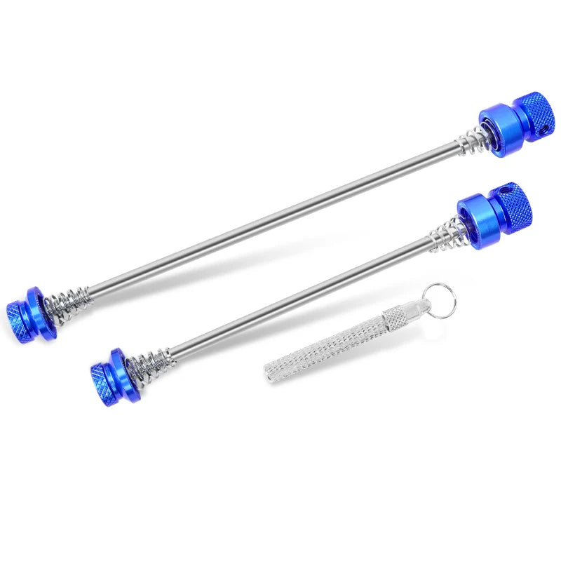 LEBYCLE MTB Road Bicycle Anti-Theft Hub Axle Shaft Bike Skewer Lever Quick Release Bike Wheel Locking Security Anti Theft Skewer