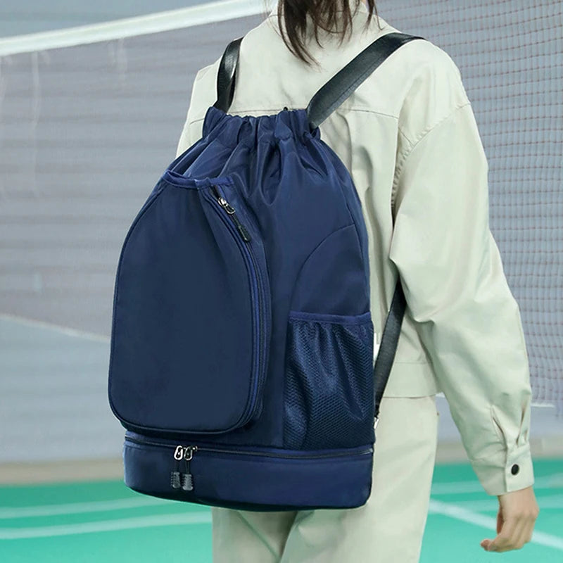 High-Capacity Sports Bag for Gym – Includes Dual Racket Spaces and Shoe Pocket, Ideal for Tennis and Badminton