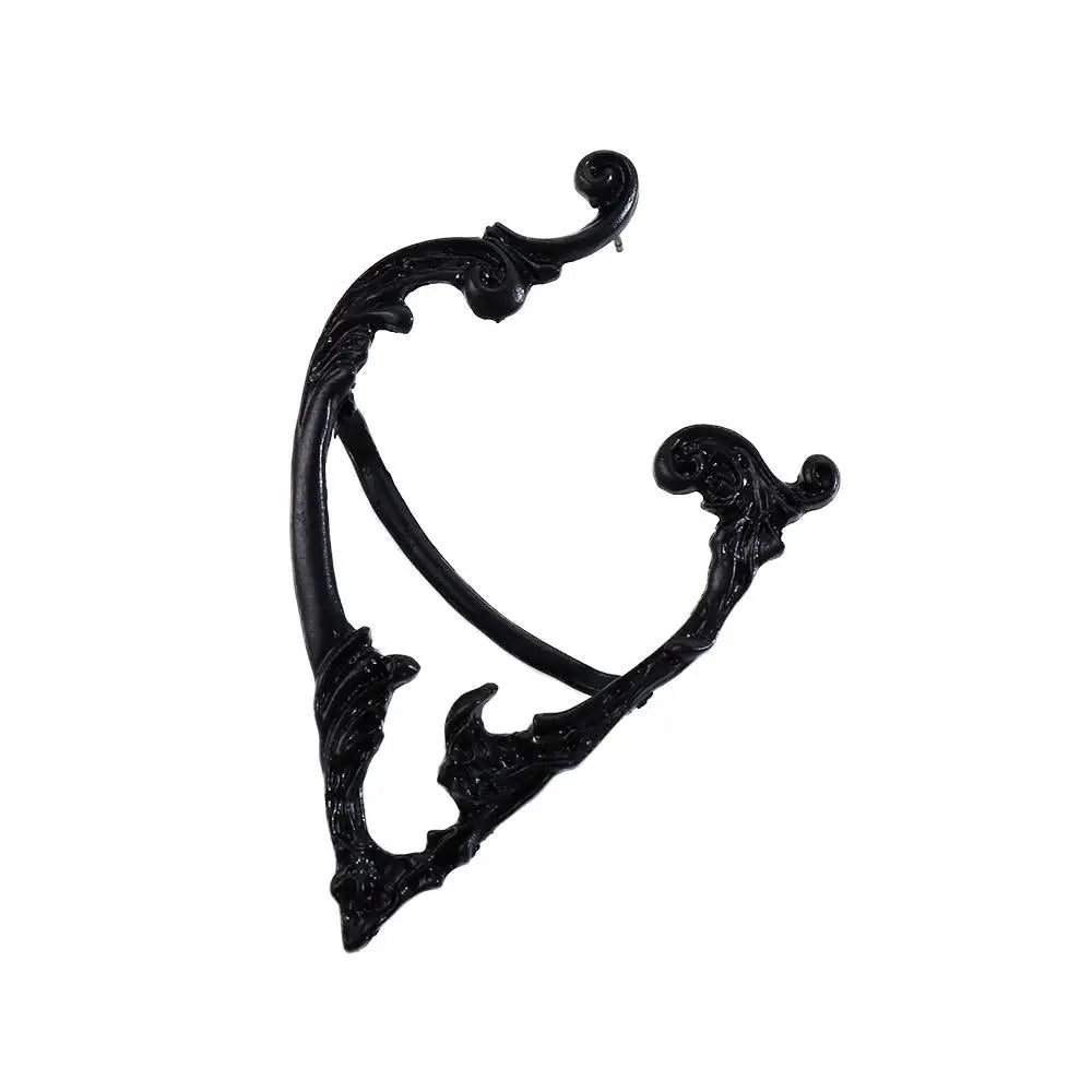 Ear Hook Clip Earrings Solid Color Fashion Design Gothic Elves Ear Cuff Women Earrings Korean Ear Bone Clip Pierced Earrings