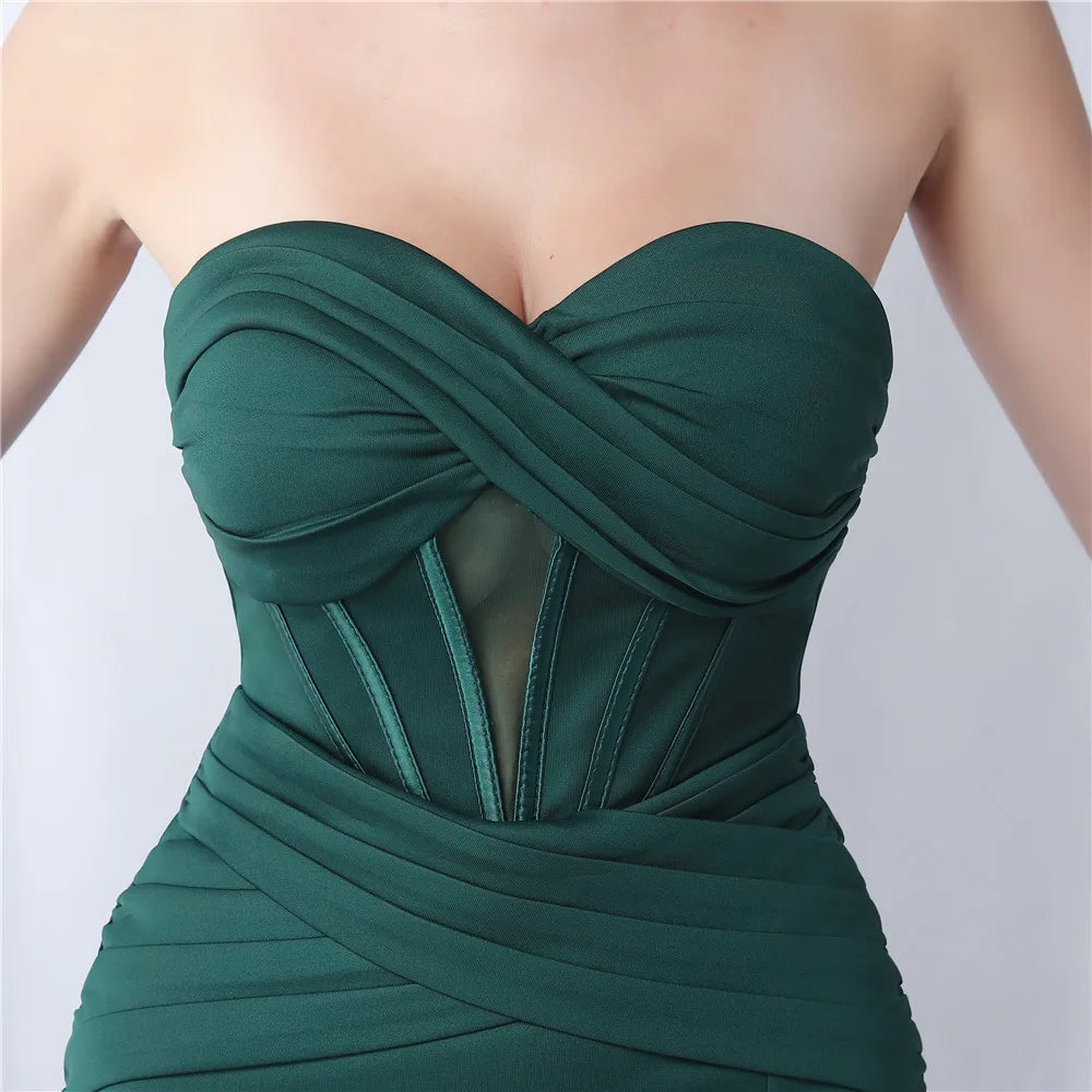 Formal Dresses for Special Events Satin Evening Dress Luxury Woman Party Occasion Long Event Elegant Women Luxurious Mermaid