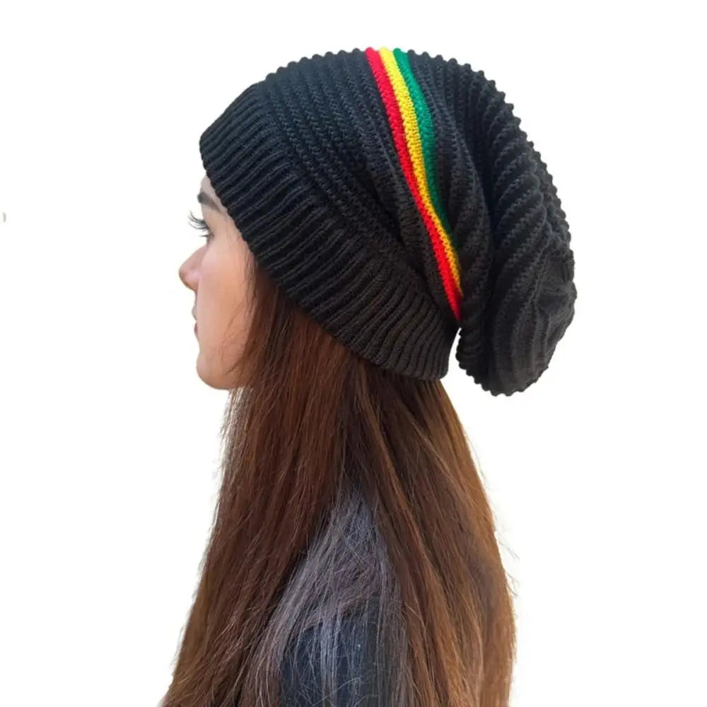 Beanies Pullover Weaving Reggae Hat Striped Color Hip Hop Hat Jamaica Knitted Hat Warm Comfortable Skull Caps Winter Autumn