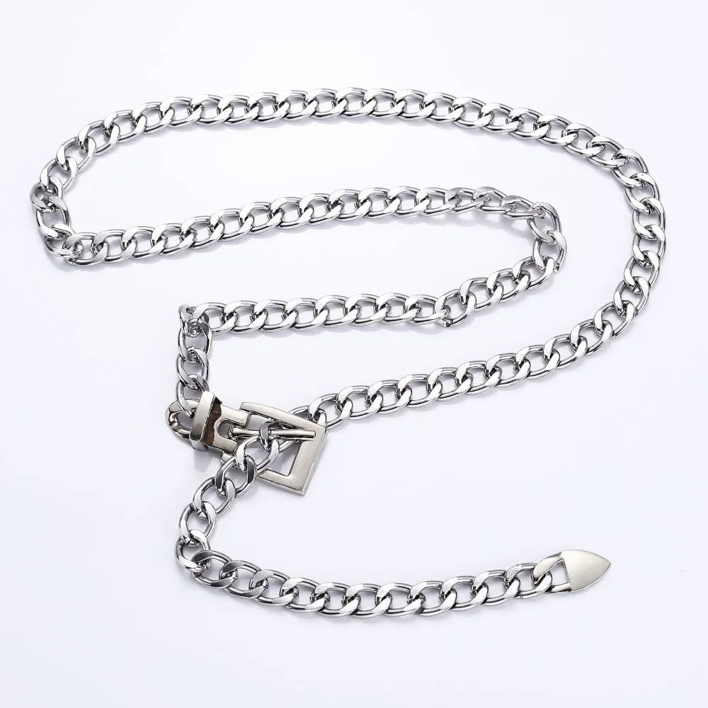 Metal Chain Belts Women Waistbands Long Tassel Waist Chain Dress Jeans Belts Lady Waistband Belts Women Body Chain