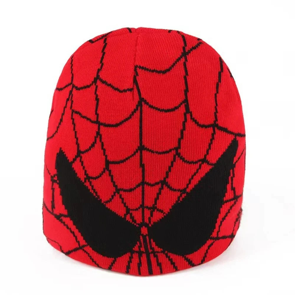 New Cartoon Spider Embroidered Beanies Hat Men Winter Autunm Warm Knitted Bonnet Cap Soft Wool  Beanies Caps Boys Gifts ﻿