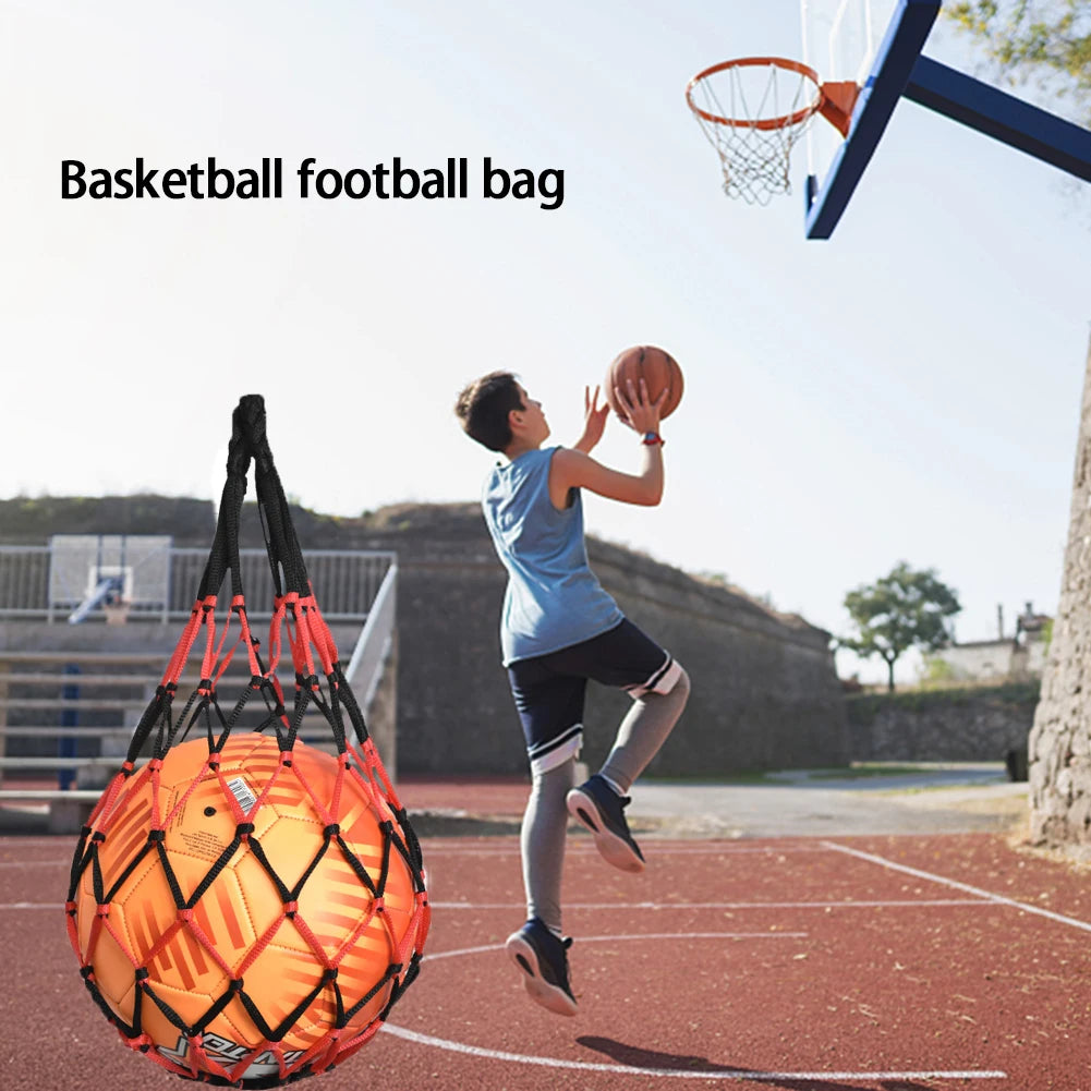 Sports Ball Holder Youth Football Self Trainer Football Net Bag