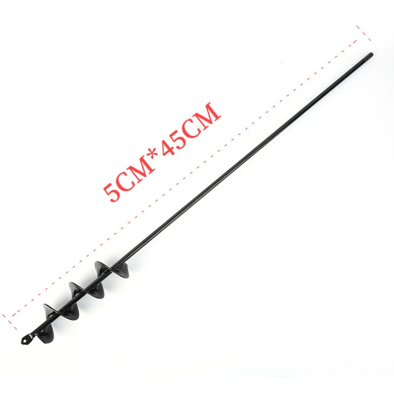 Garden Auger Spiral Drill Bit for Flower Planting Soil Digger Earth Drill Gardening Tool Lawn Planting Hole Digger Equipment