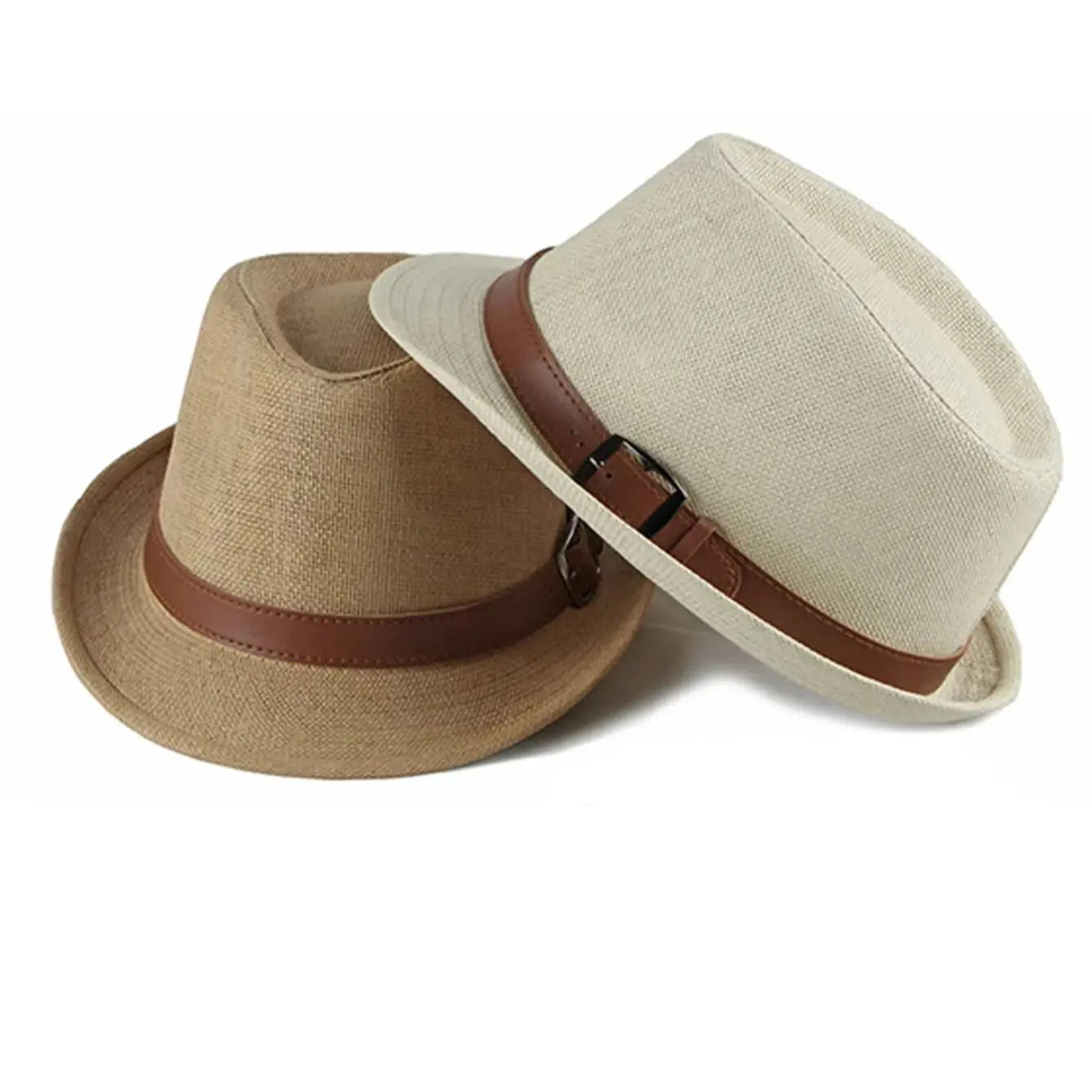Spring and summer straw woven hats, fashionable top hats, sun protection and sunshade hats, British retro gentleman jazz hats